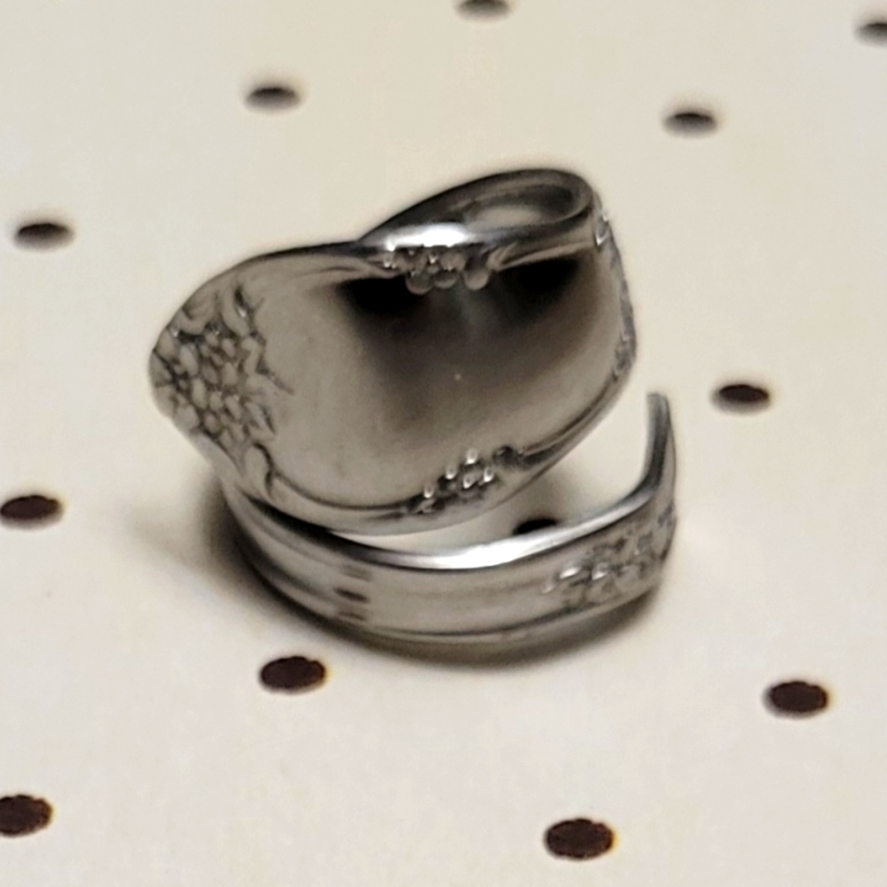 Vintage Spoon Ring WMA Rogers Stainless